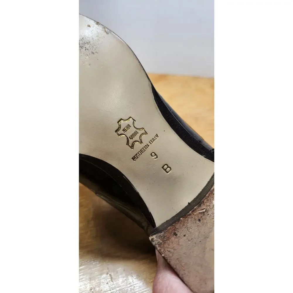 Rare Vtg Women MAURI for DONNA Alligator Loafers from ITALY - Size 9B EUC - Picture 4 of 11